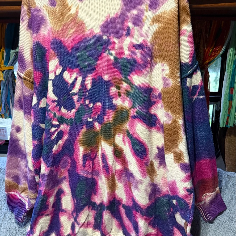 NATURAL LIFE Multicolor Tie-Dye Sweatshirt